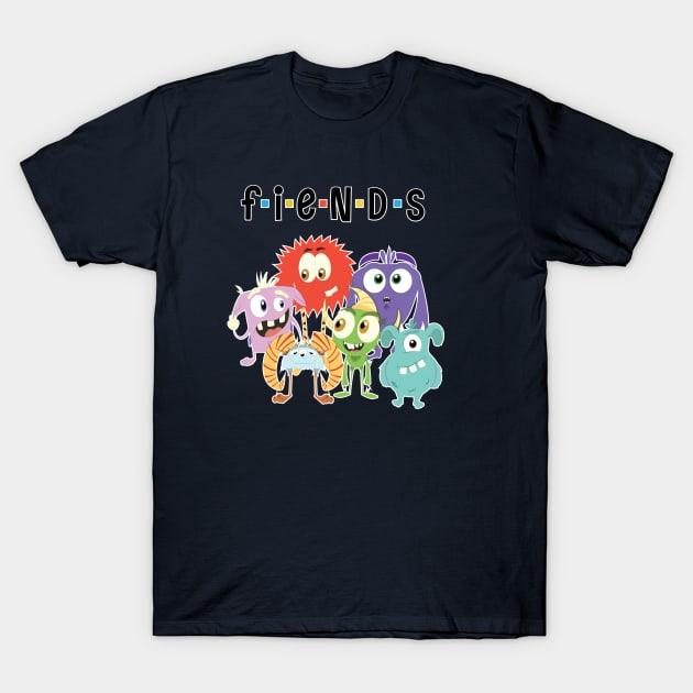 F(r)iendly Monsters T-Shirt by Shapetrix